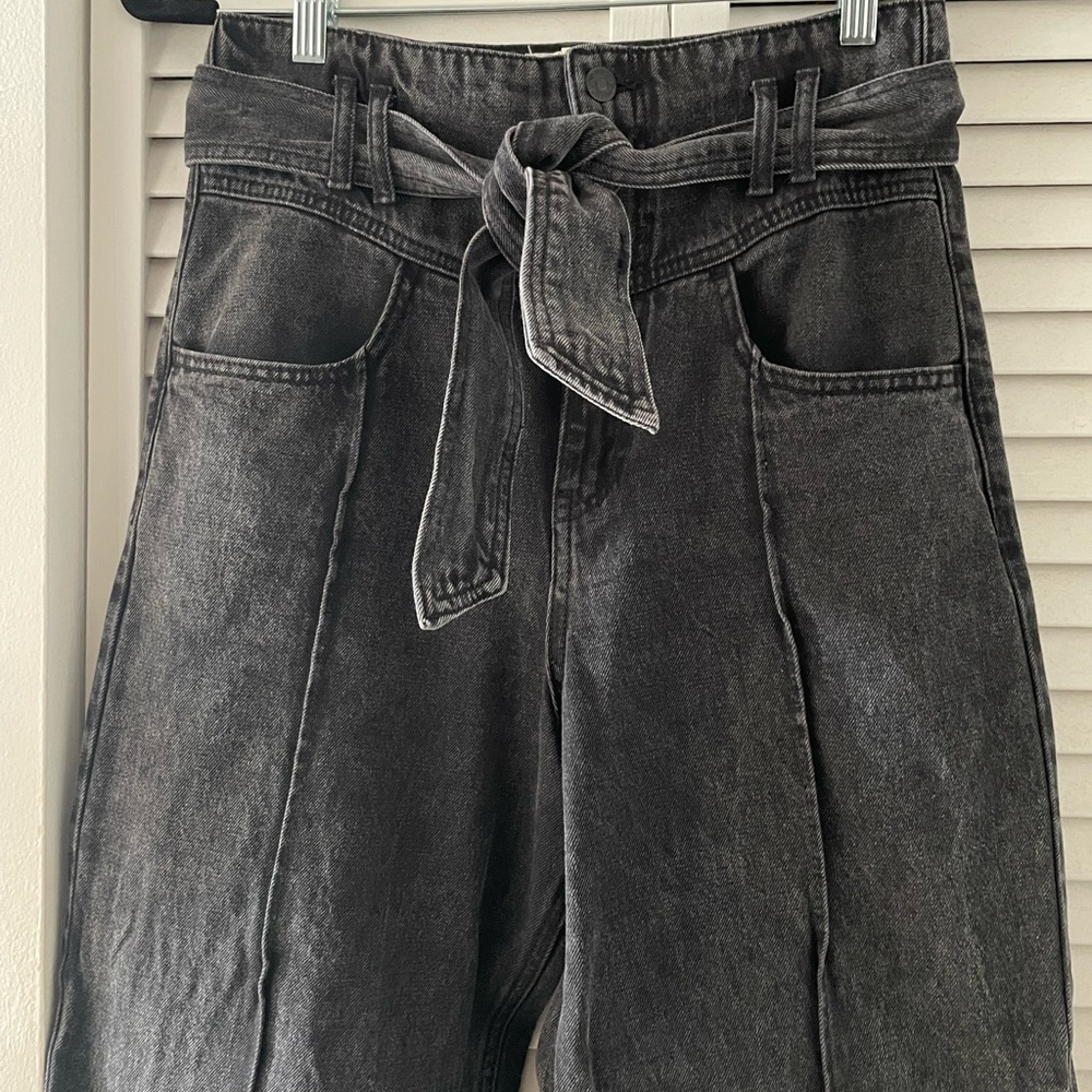 Forever 21 High-Rise Belt Jeans